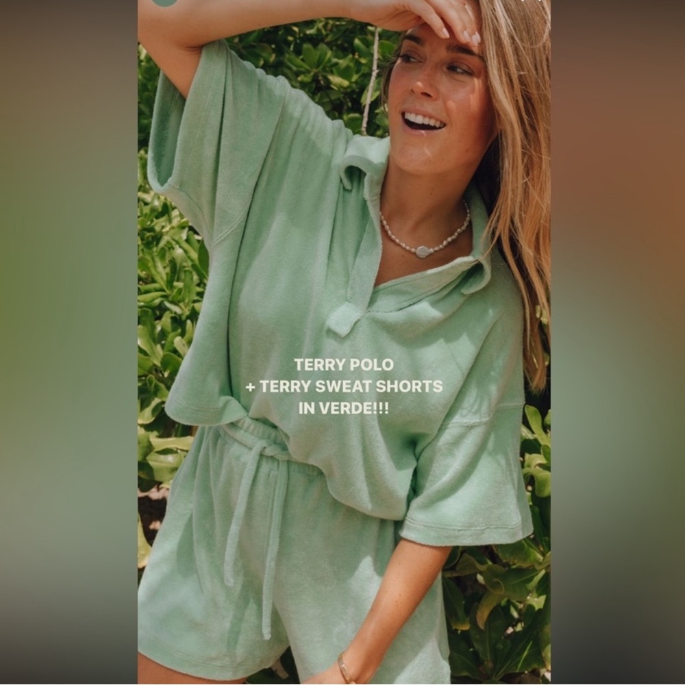 Limited Edition Daily Drills Terry Polo + Shorts - Verde